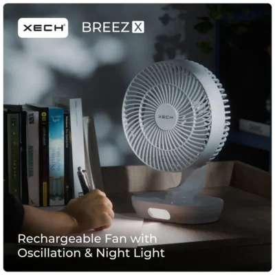 Buy Xech BreezX Rechargeable Table Fan in bulk for Corporate Gifting | Corporate Gyft