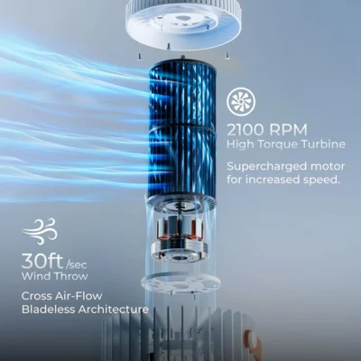 Buy Xech Future Fan PRO Bladeless Tower Fan in bulk for Corporate Gifting | Corporate Gyft