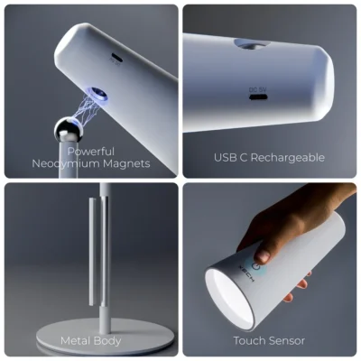 Buy Xech Magneto 5-in-1 Magnetic Lamp - White in bulk for Corporate Gifting | Corporate Gyft