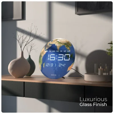 Buy Xech Solaris Earth Digital Clock in bulk for Corporate Gifting | Corporate Gyft