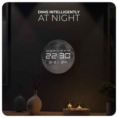 Buy Xech Solaris Moon LED Clock in bulk for Corporate Gifting | Corporate Gyft
