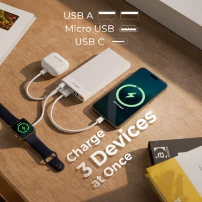 Buy Xech X-Charge Fast Power Bank - White in bulk for Corporate Gifting | Corporate Gyft