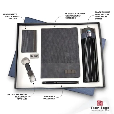 Buy Midnight Black 5-in-1 Welcome Kit in bulk for Corporate Gifting | Corporate Gyft