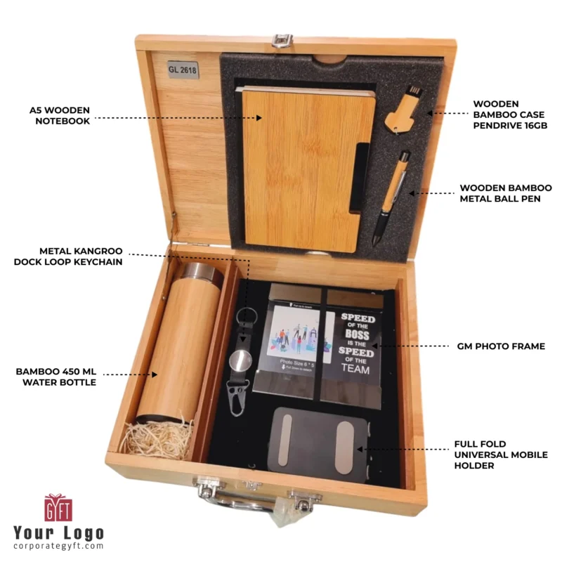 Buy Sustainable 8-in-1 Corporate Kit in bulk for Corporate Gifting | Corporate Gyft