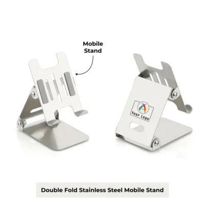 Buy Stainless Steel Double-Fold Mobile Stand in bulk for Corporate Gifting | Corporate Gyft