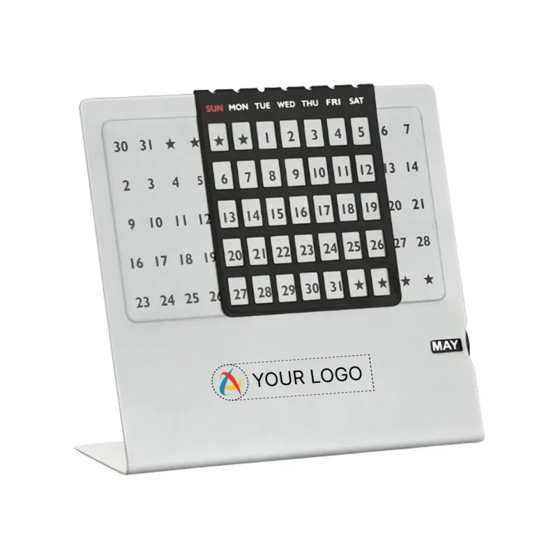 Buy Stainless Steel Perpetual Calendar Stand in bulk for Corporate Gifting | Corporate Gyft