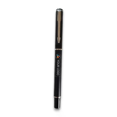 Buy Black Metallic Roller Pen in bulk for Corporate Gifting | Corporate Gyft