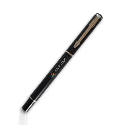 Buy Black Metallic Roller Pen in bulk for Corporate Gifting | Corporate Gyft
