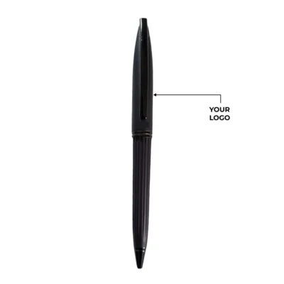 Buy Black Grid Texture Ball Pen in bulk for Corporate Gifting | Corporate Gyft