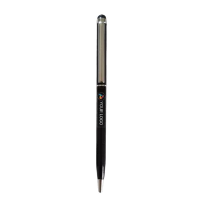 Buy Sleek Black Ball Pen with Stylus in bulk for Corporate Gifting | Corporate Gyft