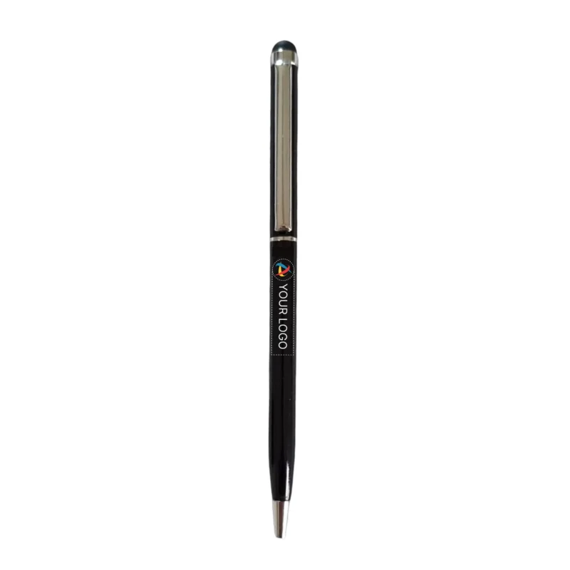 Buy Sleek Black Ball Pen with Stylus in bulk for Corporate Gifting | Corporate Gyft