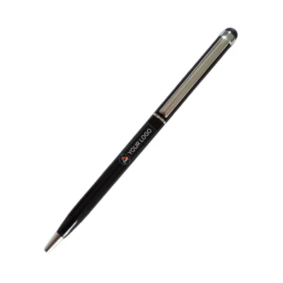 Buy Sleek Black Ball Pen with Stylus in bulk for Corporate Gifting | Corporate Gyft