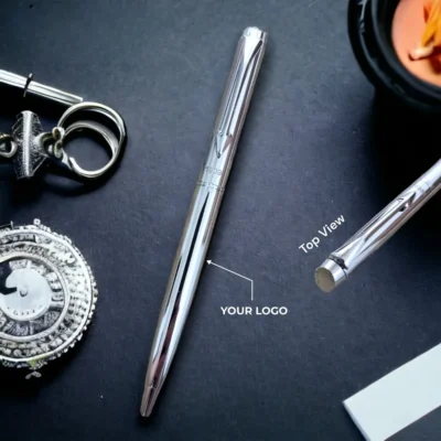 Buy Silver-Toned Metal Pen in bulk for Corporate Gifting | Corporate Gyft