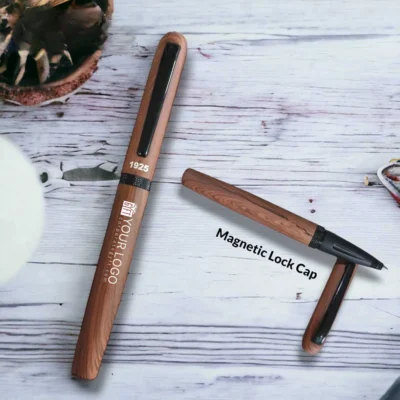Buy Wooden Finish Metal Pen in bulk for Corporate Gifting | Corporate Gyft
