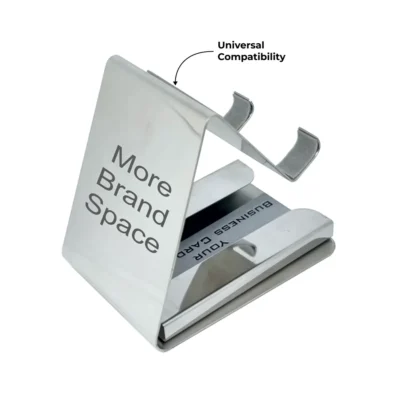 Buy Stainless Steel Mobile Stand with Card Slot in bulk for Corporate Gifting | Corporate Gyft