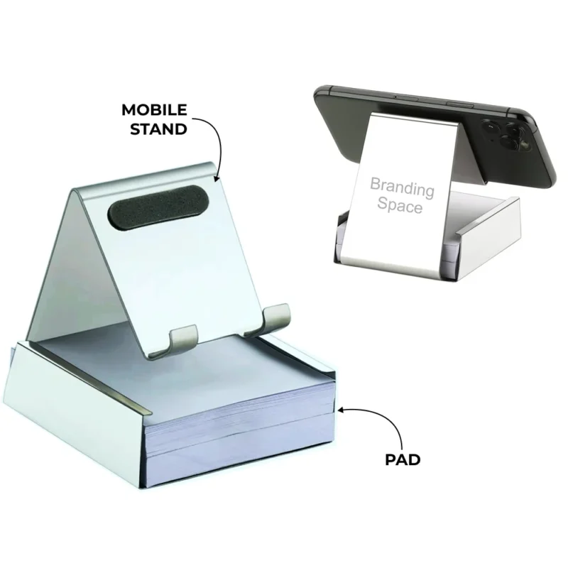 Buy Mobile Stand with Paper Pad Slot in bulk for Corporate Gifting | Corporate Gyft