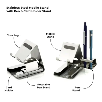 Buy Mobile Stand with Rotatable Pen Holder in bulk for Corporate Gifting | Corporate Gyft
