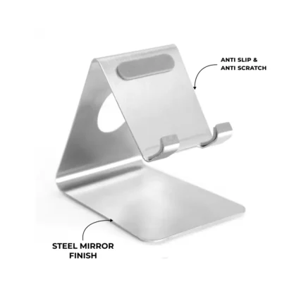 Buy Stainless Steel Mobile Stand with Mirror Finish in bulk for Corporate Gifting | Corporate Gyft