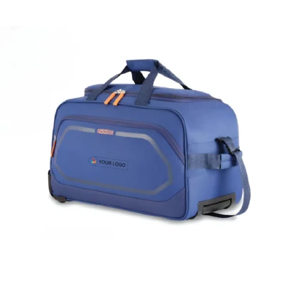 Buy American Tourister Polyester Duffle Bag - Navy Blue in bulk for Corporate Gifting | Corporate Gyft