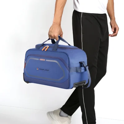 Buy American Tourister Polyester Duffle Bag - Navy Blue in bulk for Corporate Gifting | Corporate Gyft