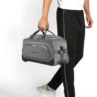 Buy American Tourister Polyester Duffle Bag - Grey in bulk for Corporate Gifting | Corporate Gyft