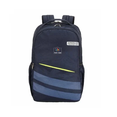 Buy American Tourister Office and Travel Backpack - Navy Blue in bulk for Corporate Gifting | Corporate Gyft
