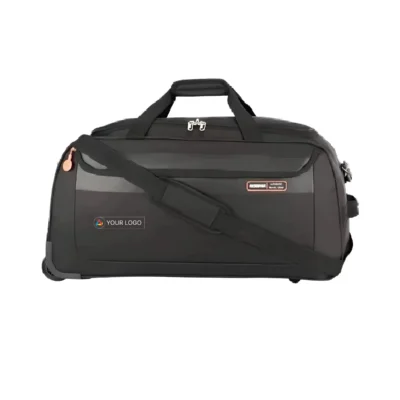 Buy American Tourister Polyester Duffle Bag - Black in bulk for Corporate Gifting | Corporate Gyft