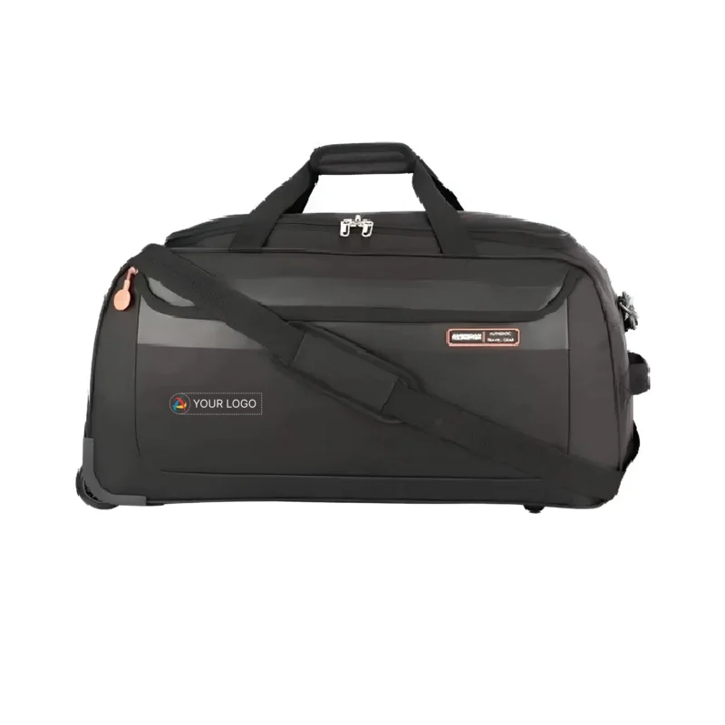 Buy American Tourister Polyester Duffle Bag - Black in bulk for Corporate Gifting | Corporate Gyft