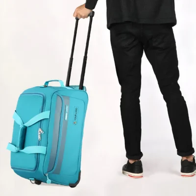 Buy American Tourister Polyester Duffle Bag - Teal in bulk for Corporate Gifting | Corporate Gyft