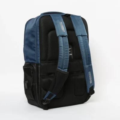 Buy American Tourister Classic Laptop Backpack - Blue in bulk for Corporate Gifting | Corporate Gyft