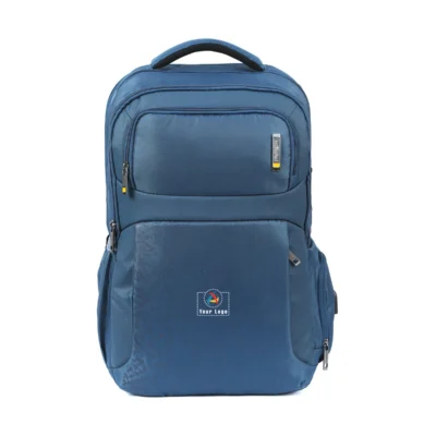 Buy American Tourister Business Backpack - Navy Blue in bulk for Corporate Gifting | Corporate Gyft