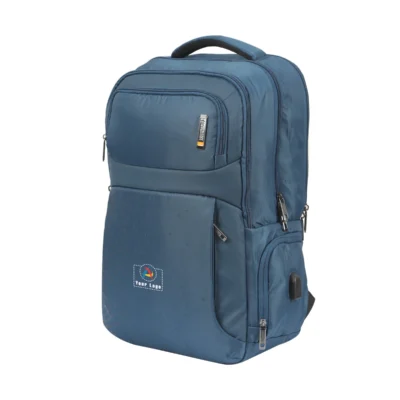 Buy American Tourister Business Backpack - Navy Blue in bulk for Corporate Gifting | Corporate Gyft