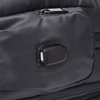 Buy American Tourister Grey Backpack with Expandable Storage in bulk for Corporate Gifting | Corporate Gyft