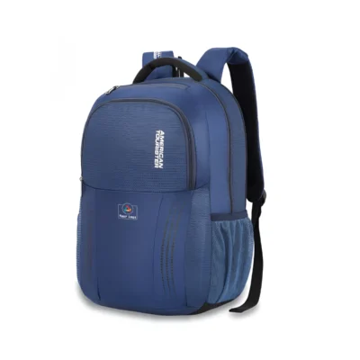 Buy American Tourister Laptop Backpack - Navy Blue in bulk for Corporate Gifting | Corporate Gyft