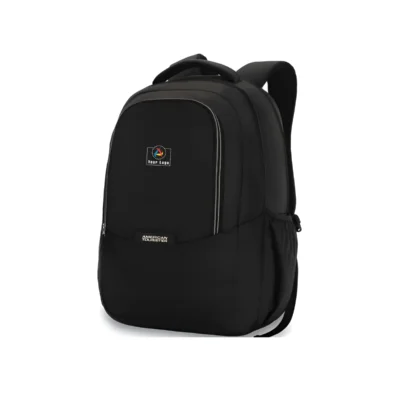 Buy American Tourister Recyclex Black Backpack in bulk for Corporate Gifting | Corporate Gyft