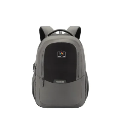 Buy American Tourister Recyclex Grey Backpack in bulk for Corporate Gifting | Corporate Gyft