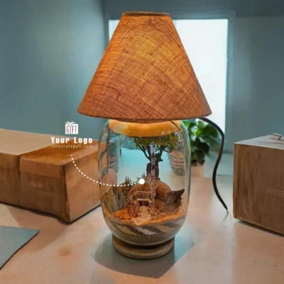 Buy Bell Jar Bonsai Terrarium Lamp Shade in bulk for Corporate Gifting | Corporate Gyft