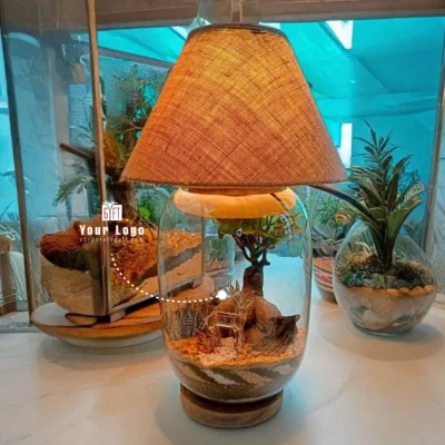 Buy Bell Jar Bonsai Terrarium Lamp Shade in bulk for Corporate Gifting | Corporate Gyft