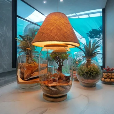 Buy Bell Jar Bonsai Terrarium Lamp Shade in bulk for Corporate Gifting | Corporate Gyft