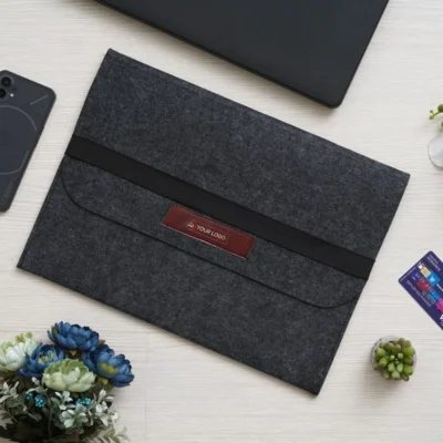 Buy Recycled Felt Laptop Sleeve in bulk for Corporate Gifting | Corporate Gyft