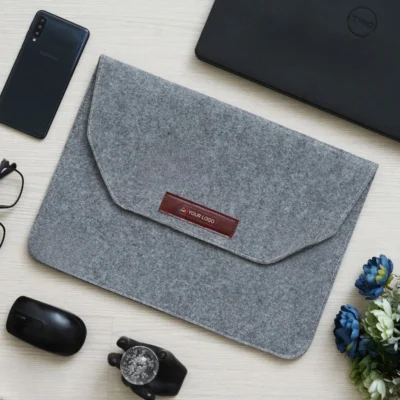Buy Mini Laptop Sleeve - Grey in bulk for Corporate Gifting | Corporate Gyft