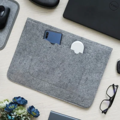 Buy Mini Laptop Sleeve - Grey in bulk for Corporate Gifting | Corporate Gyft
