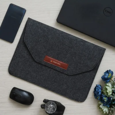 Buy Mini Laptop Sleeve - Dark Grey in bulk for Corporate Gifting | Corporate Gyft