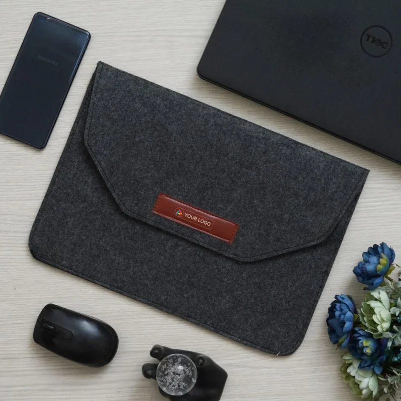 Buy Mini Laptop Sleeve - Dark Grey in bulk for Corporate Gifting | Corporate Gyft