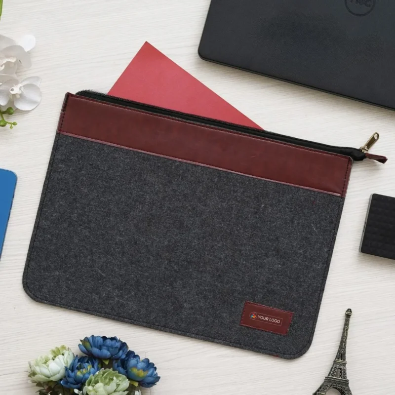 Buy Laptop Sleeve and Document Holder - Black in bulk for Corporate Gifting | Corporate Gyft