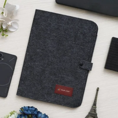 Buy Conference Folder with Button Loop in bulk for Corporate Gifting | Corporate Gyft