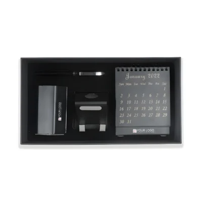 Buy Luxe Metallic Desk Organizer Set in bulk for Corporate Gifting | Corporate Gyft