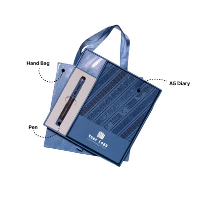 Buy Classic 3-in-1 Gifting Set - Blue in bulk for Corporate Gifting | Corporate Gyft