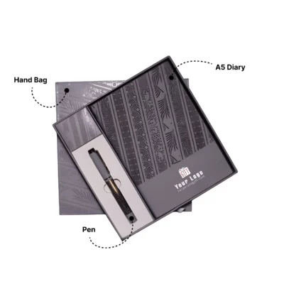 Buy Classic 3-in-1 Gifting Set - Grey in bulk for Corporate Gifting | Corporate Gyft