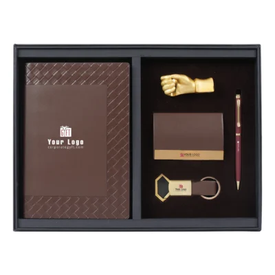 Buy Premium Office Gift Set - Brown in bulk for Corporate Gifting | Corporate Gyft
